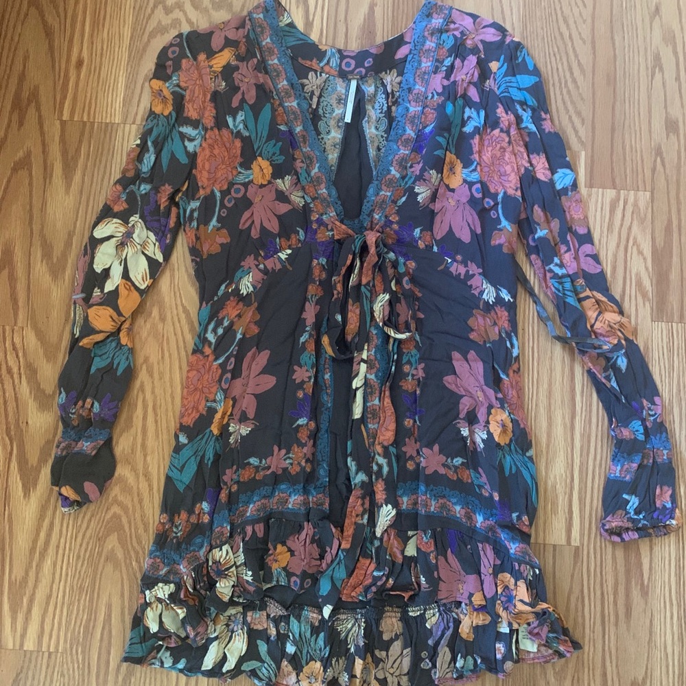NWOT free people floral blouse